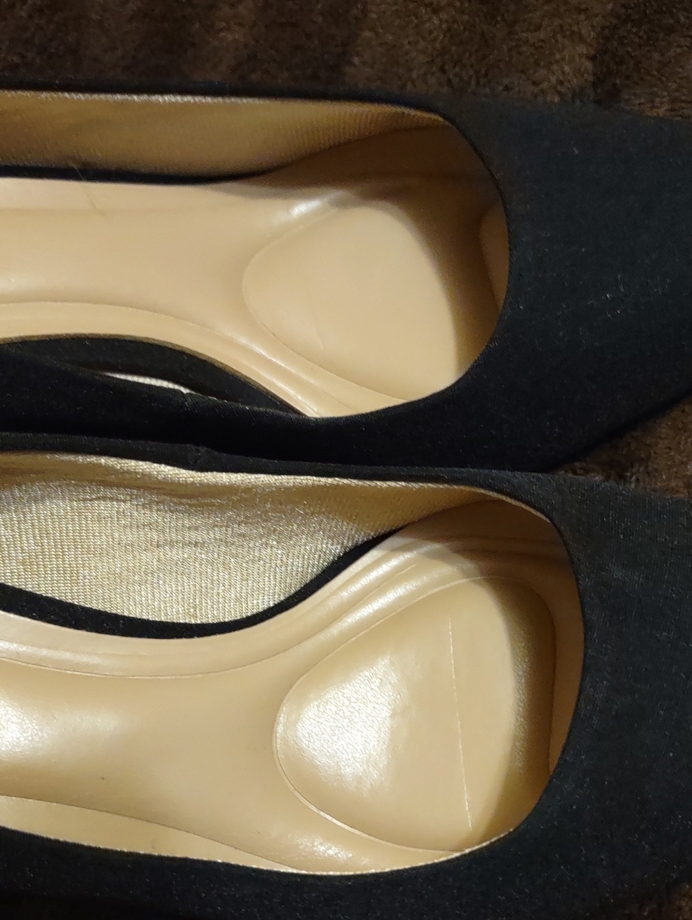 NWOT Kelly & Katie Black Fabric Heels Size 7 - Picture 4 of 6